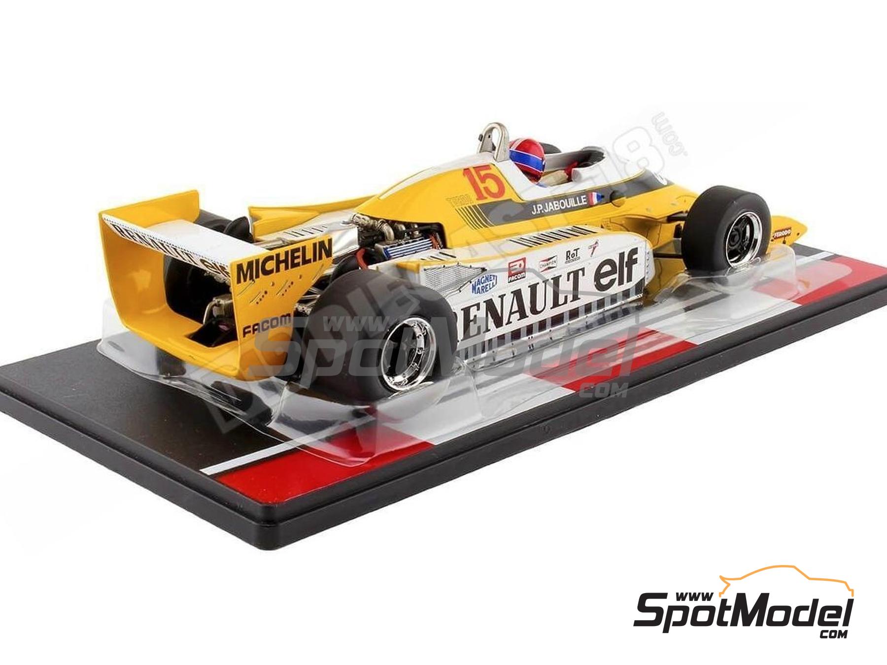MCG 1/18 Renault RS10 F1 – Jean-Pierre Jabouille GP France 1979, Diecast